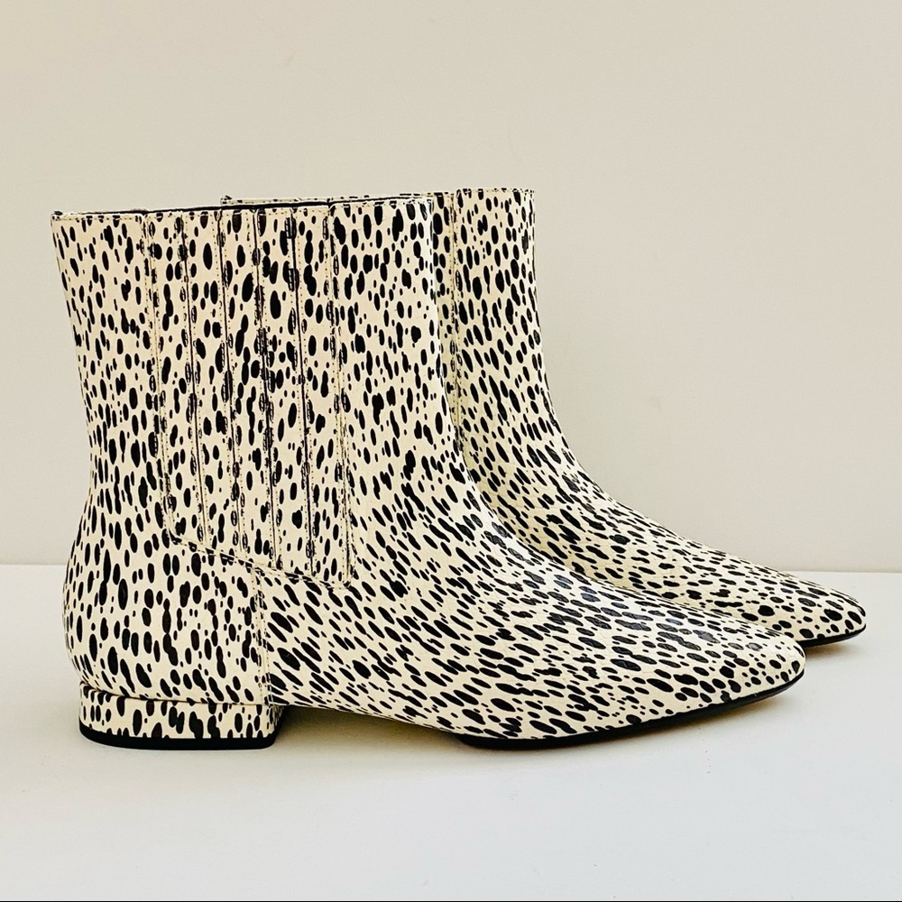 Kenzo Black and White Ankle Boots - Picture 2 of 9
